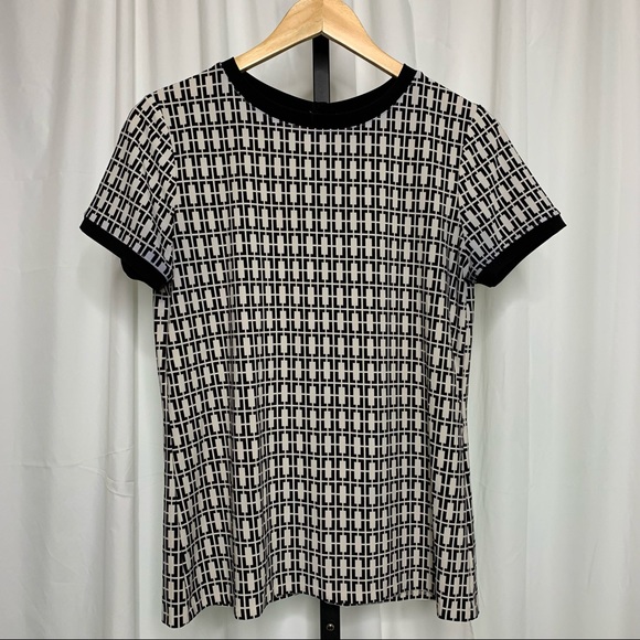 Anne Klein B & W Stretch Tee